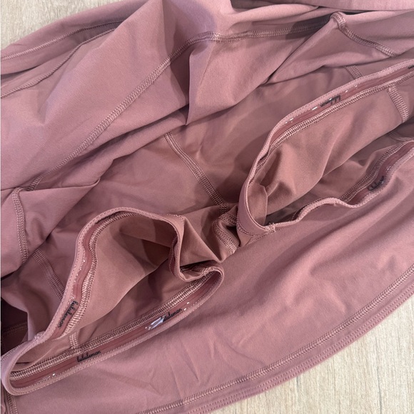 Lululemon Pace Rival Mid-Rise Skirt Size 6 Pockets Pink Taupe, Run Golf Tennis - Picture 12 of 15
